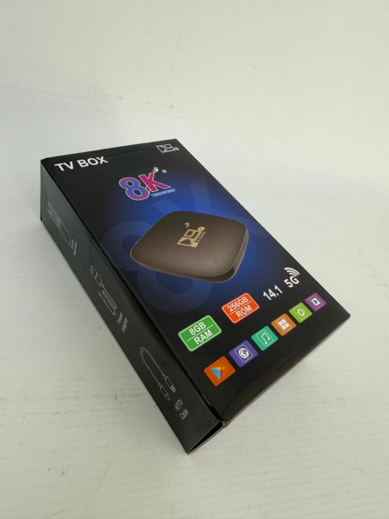 1047 - TV BOX D9 8K 8RAM + 256G  ANDROID 14.1 5G