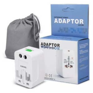 1074- ADAPTADOR INTERNACIONAL CAJA CELESTE