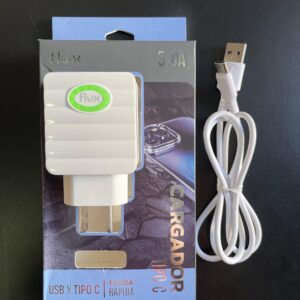 6603 - CARGADOR 5.98 FLUX CON ENTRADA USB+TIPOC