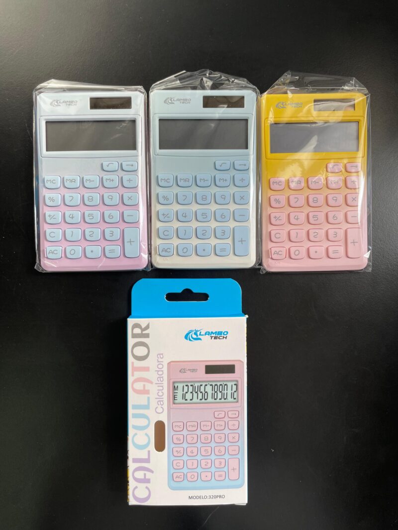 320PRO - CALCULADORA COLORES PASTELES LAMBO TECH 320RO