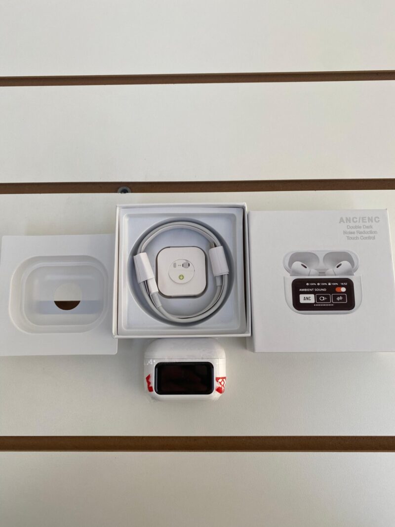 A9PRO2 - AURICULAR BLUETOOTH CON PANTALLA A9 PRO  BLANCO Y NEGRO