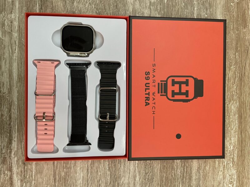 S9U - SET RELOJ SMARTWATCH S9 ULTRA (3 mallas silicona + metal)