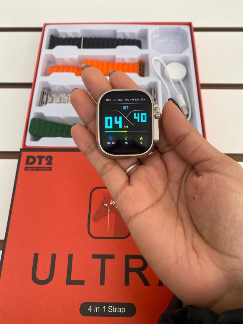 DT2 - RELOJ SET SMARTWATCH DT2 ULTRA ULTRA 4mallas  3 silicona + 1 metal