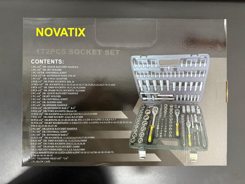 172 172N - SOCKET WRENCH SET TUBO DE 172 NOVATIX