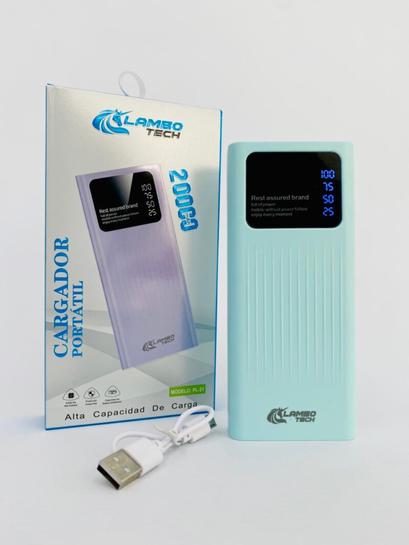PL21 - POWER BANK 20.000 MAH PL21 LAMBO TECH