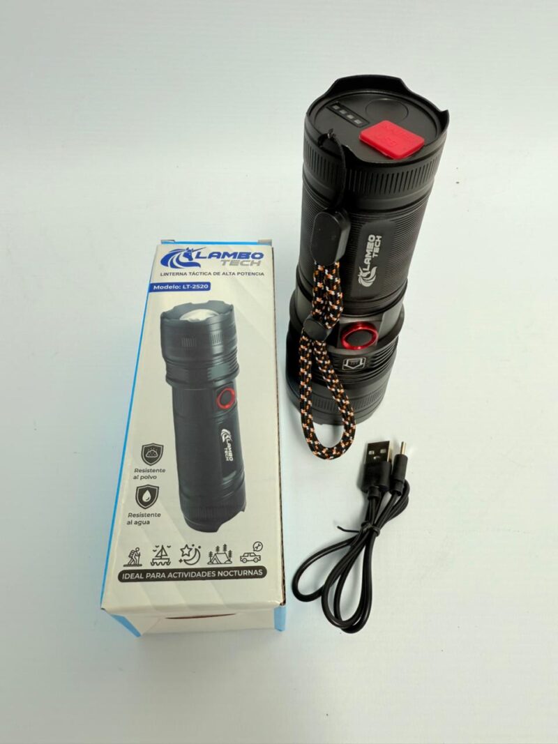 2520 TL2520 - LINTERNA DE ALUMINIO LAMBO TECH 5 MODOS
