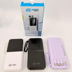 PL82 - POWER BANK PL82 CARGADOR PORTATIL 4 EN 1 PL82 LAMBO TECH 20.000mah