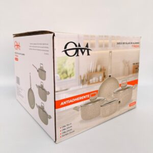 SO7B - SET DE OLLAS 7PCS  BEIGE