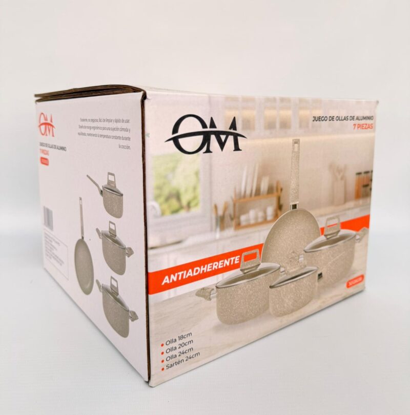 SO7B - SET DE OLLAS 7PCS  BEIGE