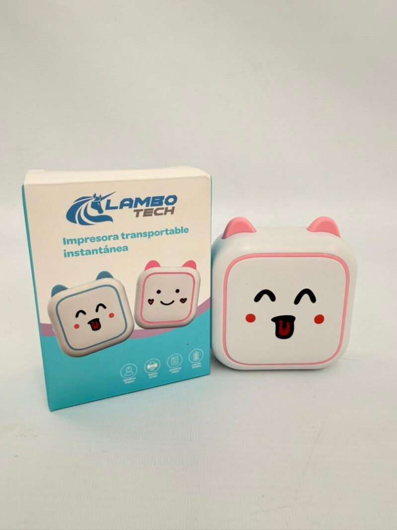C25 - MINI IMPRESORA F2 LAMBO TECH INFANTIL SONRISA RECARGABLE