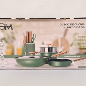 SOCV - SET DE OLLAS Y CUBIERTOS VERDE