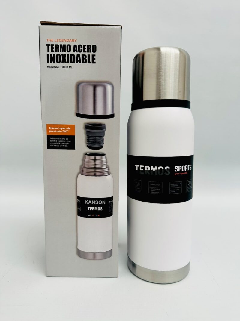 TER008 - TERMO VACUUM FLASK BLANCO 1L