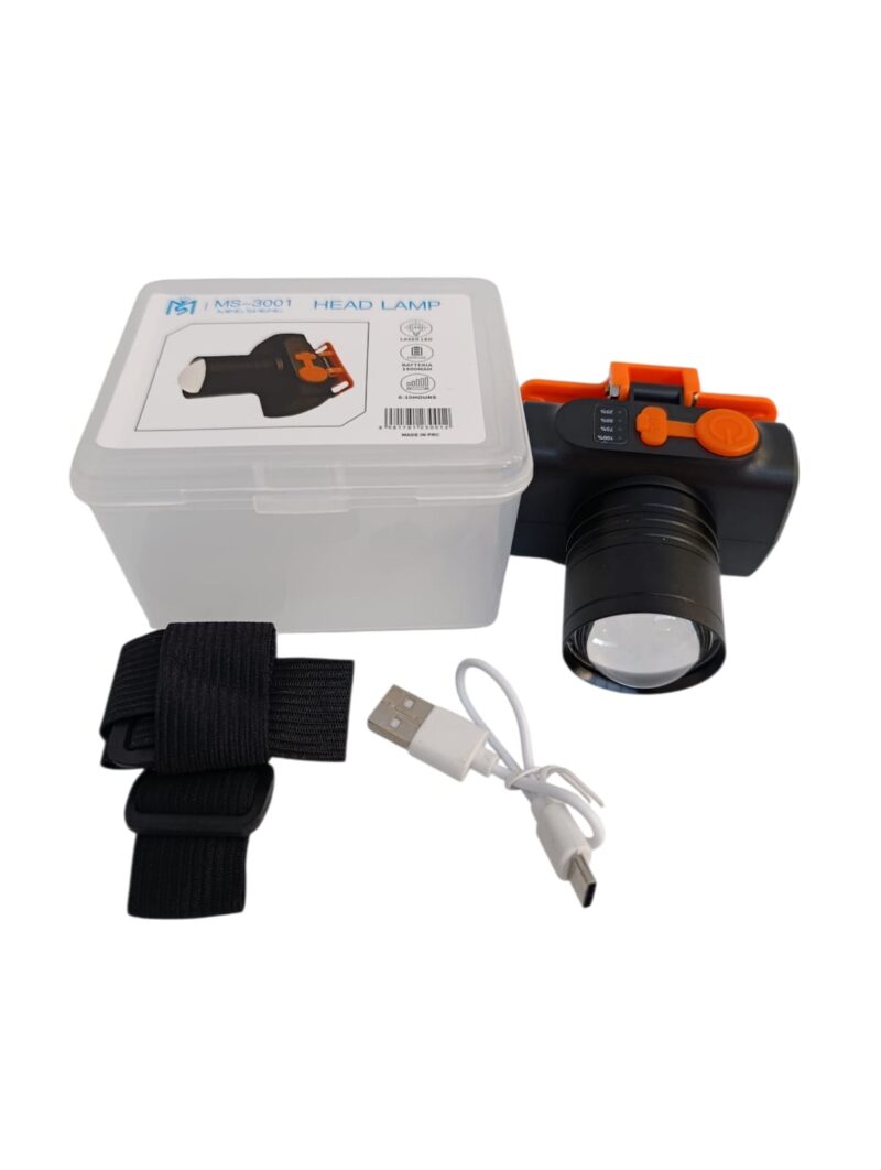 3001 - LINTERNA MINERA RECARGABLE USB 220v
