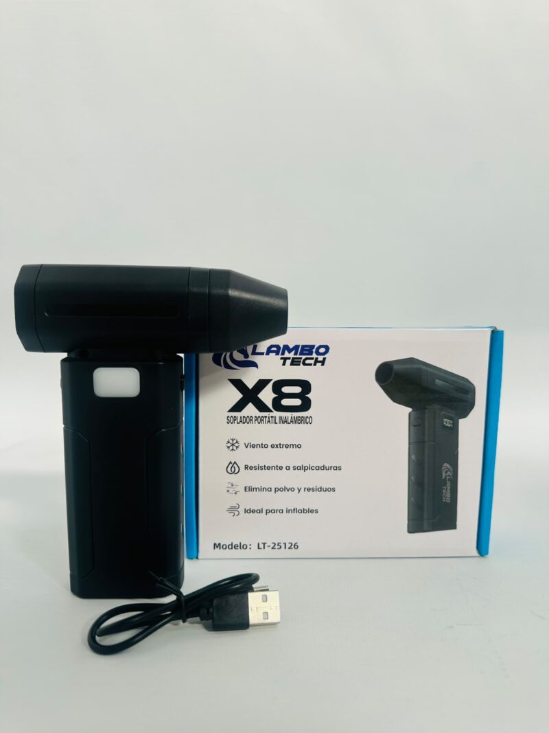 LT25126 - MINI SOPLADOR PORTATIL X8 RECARGABLE LAMBO TECH
