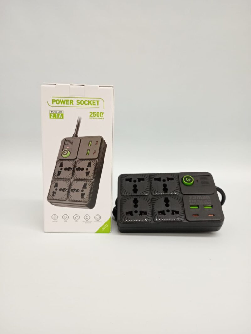 J07U - ALARGUE 4 TOMAS + 2 USB + 2 TIPO C