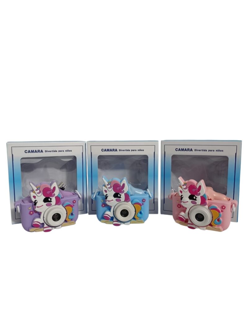 CAMARA-UNICORNIO.jpeg B27 - CAMARA DIGITAL INFANTIL LAMBO TECH C/FUNDA + COLGANTE RECARGABLE UNICORNIO