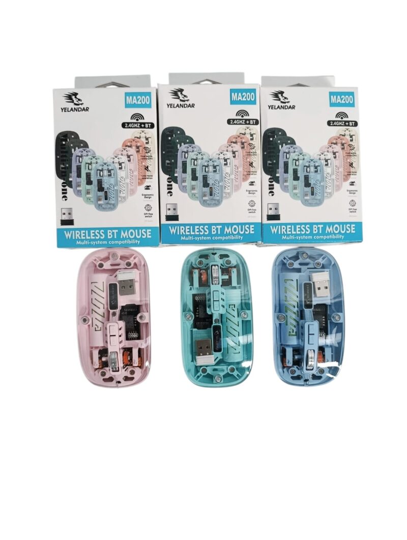 MA200 - MOUSE INALAMBRICO TRANSPARENTE