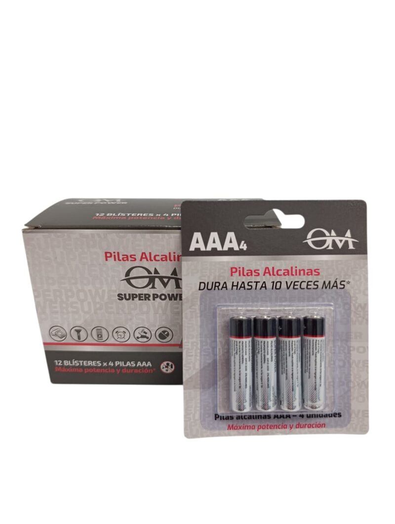 LR03 - PILAS ALCALINA AAA 12 BLISTER X 4 UNIDADES