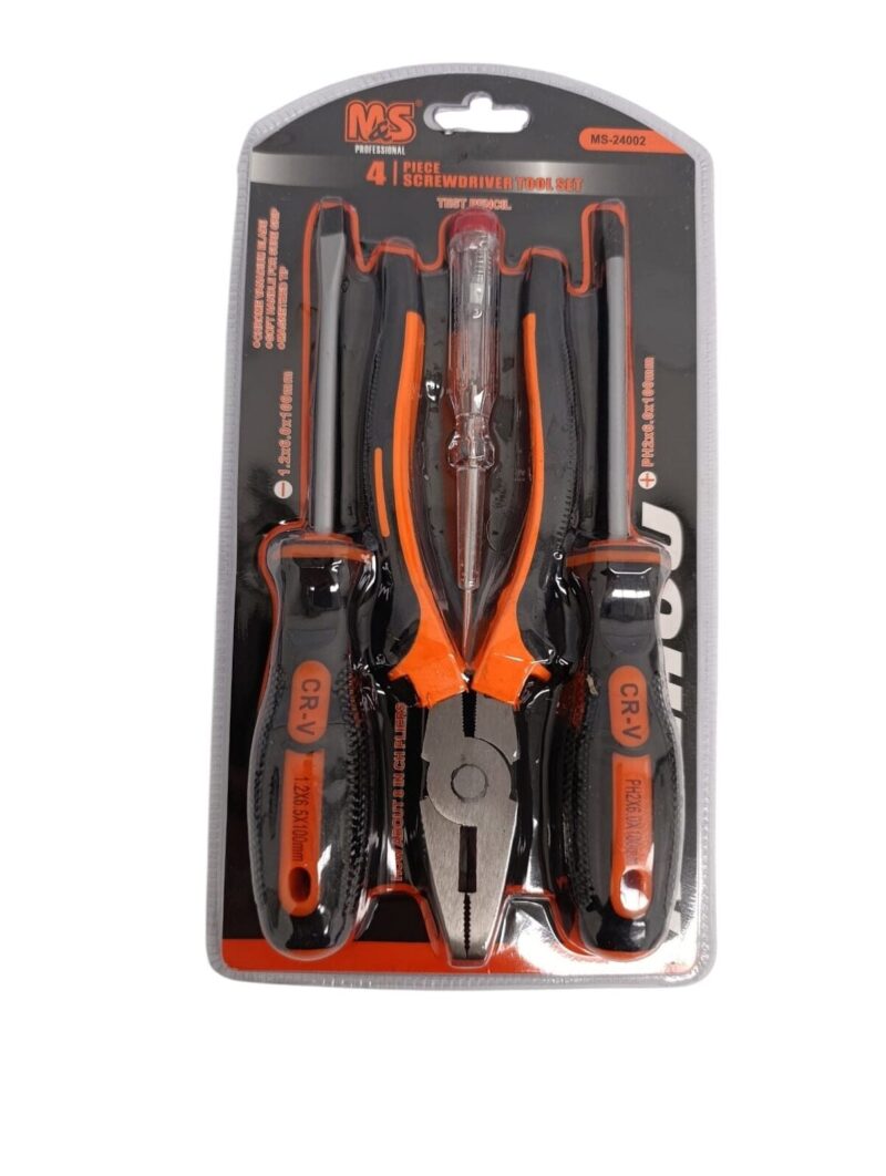 B263495 - SET DE DESTORNILLADOR + PINZA 4pcs