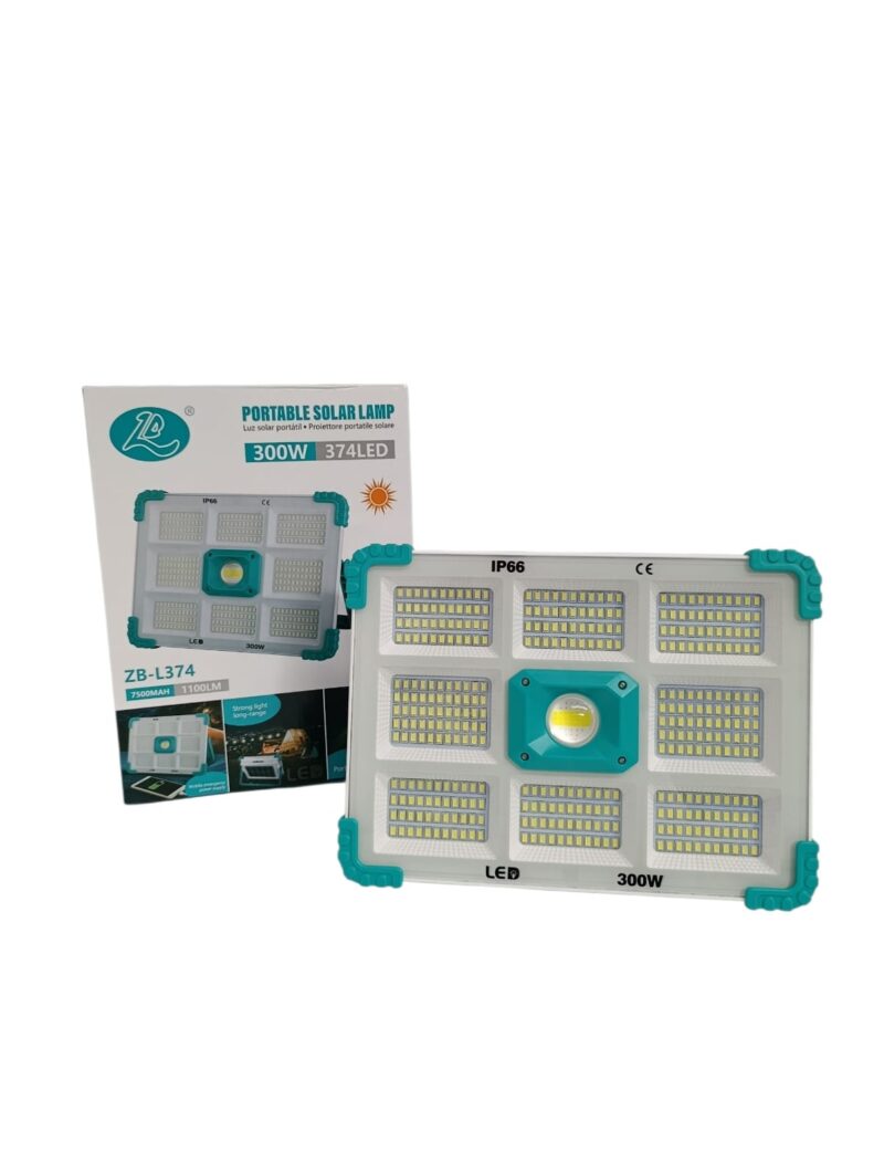 L374 - REFLECTOR PANEL SOLAR 300W PORTATIL RECARGABLE USB 22*30cm