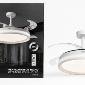 VTR301B.png VTR301B - VENTILADOR DE TECHO RETRACTIL CON LUZ LED DELUXE OM