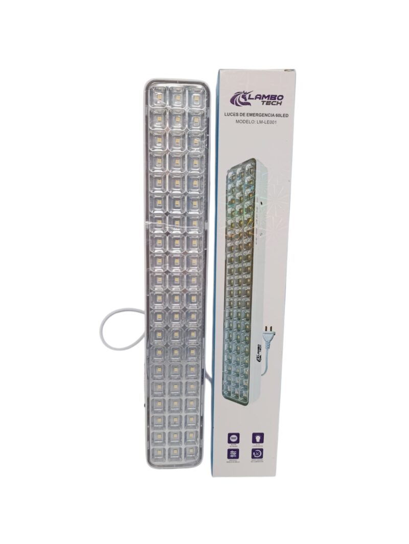 D15101 - LUZ DE EMERGENCIA 60 LED LAMBO TECH 220V LM-LE001