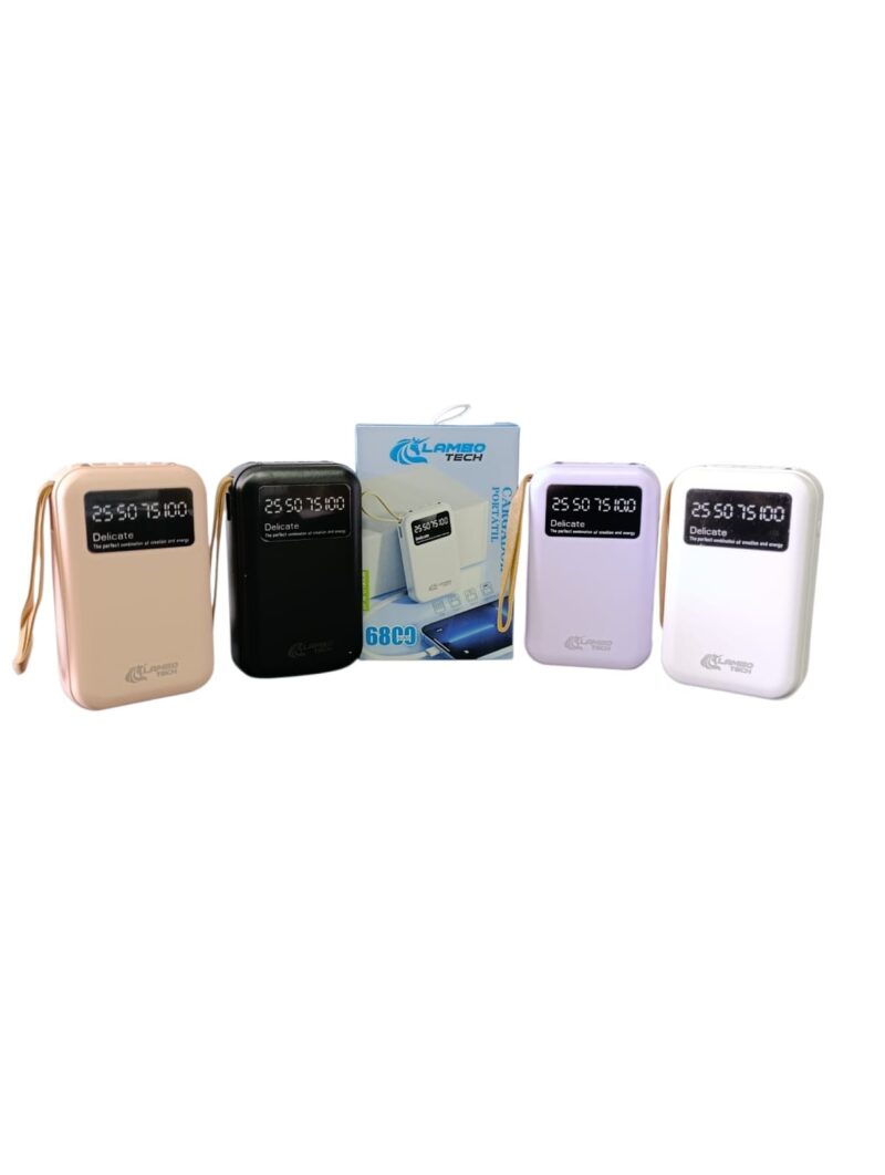 PL17 - POWER BANK LAMBO TECH 4 en 1 6.800 MAH PL17