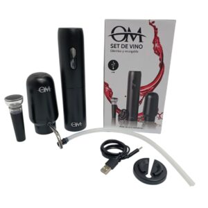 OMW02 - SACACORCHO ELECTRICO + ACCESORIOS OM