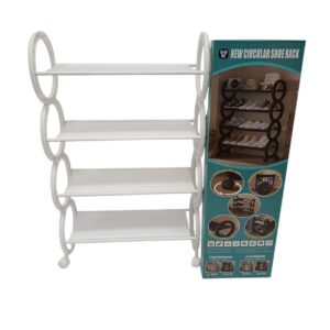 YH8819-4BB - ESTANTE PARA ZAPATOS DE 4 NIVELES BLANCO